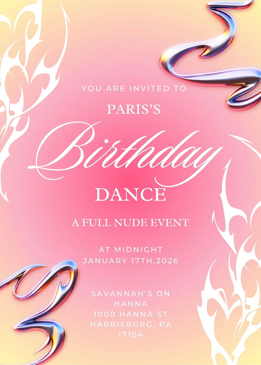 PARIS'S BIRTHDAY DANCE