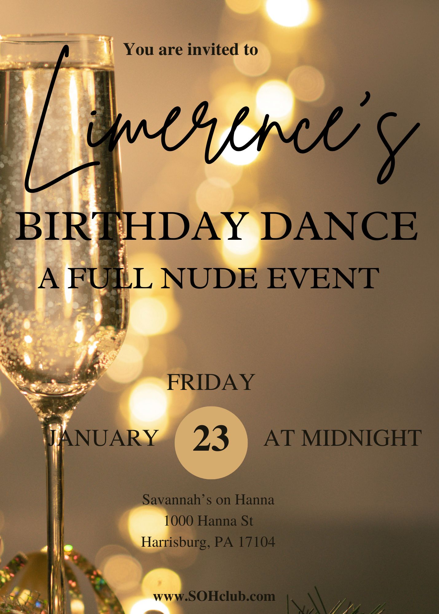 LIMERENCE'S BIRTHDAY DANCE