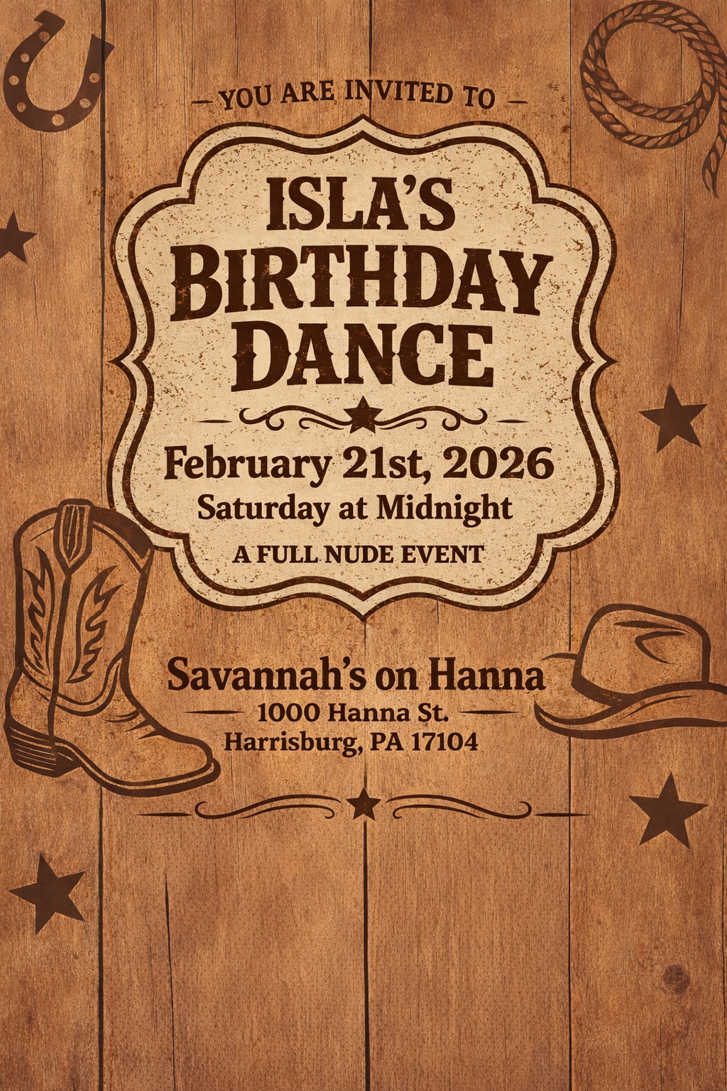 ISLA'S BIRTHDAY DANCE